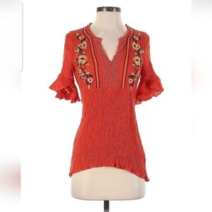 Blu Pepper Embroider Blouse